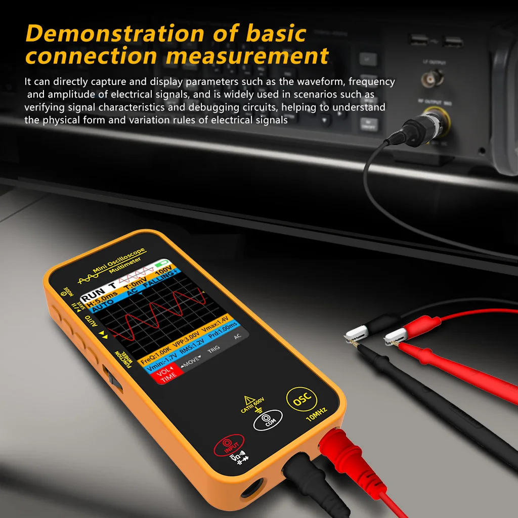 BSIDE Graphic Digital Multimeter Oscilloscope High-precision Multitester Resistance Voltage Capacitance Hz Continuity Tester