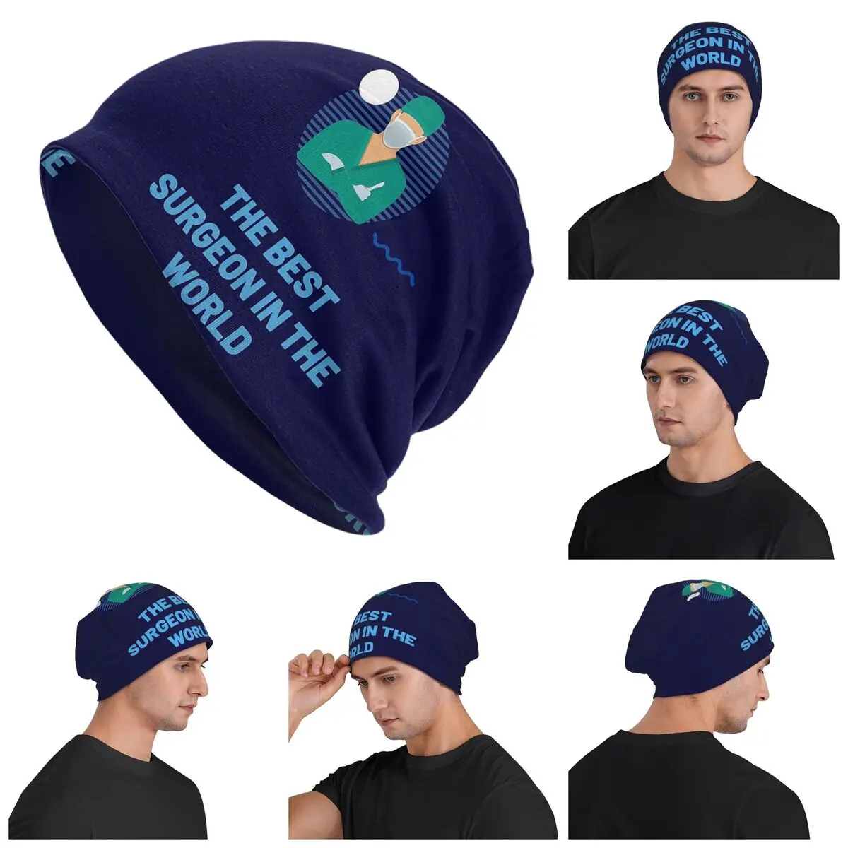 The Best Surgeon In The World Skullies Beanies Hats Warm Autumn Winter Outdoor Cap Knitted Bonnet Caps for Unisex Adult