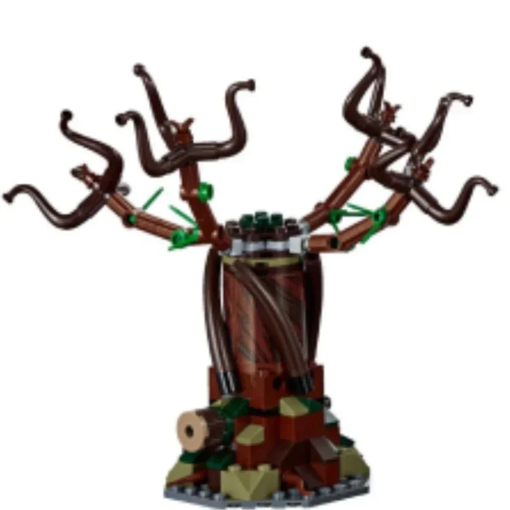 Ideas creativas Hogwartser Whomping Willow Wizzarding World 75953, juego de bloques de construcción, modelo mágico con coche, juguetes para niños, regalo