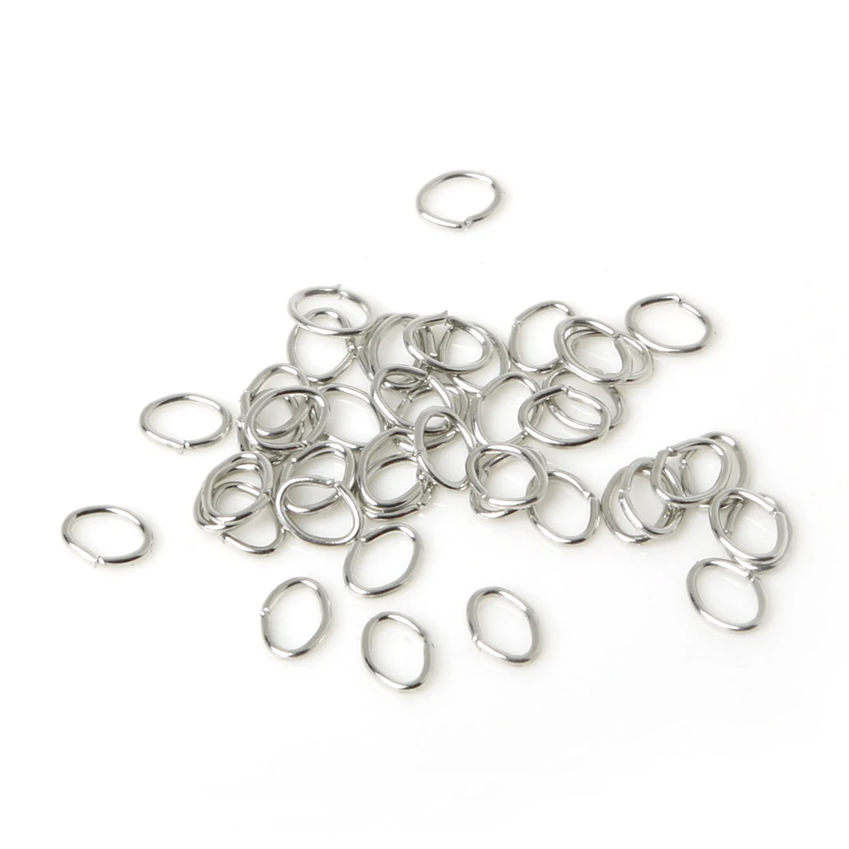 Hot Fashion Approx 200pcs/lot C Shape Oval Shape Open Jump Rings Gold 6*7mm Dia Findings FQA006-19