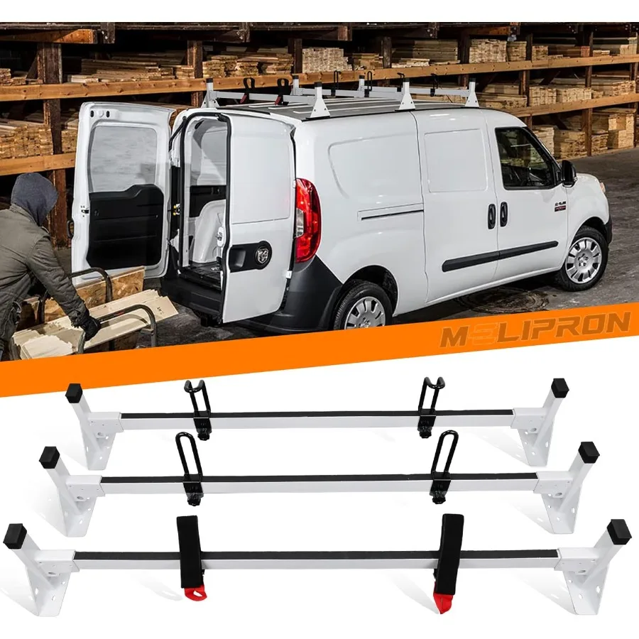 

Багажник на крышу фургона, 800 фунтов, подходит для RAM ProMaster City 20152024, стальной багажник для фургона с антикоррозийным белым покрытием, идеально подходит для