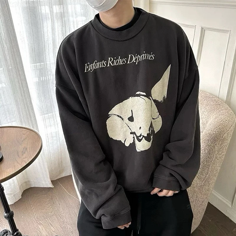 Autumn Winter New ERD Do Old Printed Hoodie Street Men Women Vintage Oversize Fashion Brand ENFANTS RICHES DEPRIMES Sweatshirts