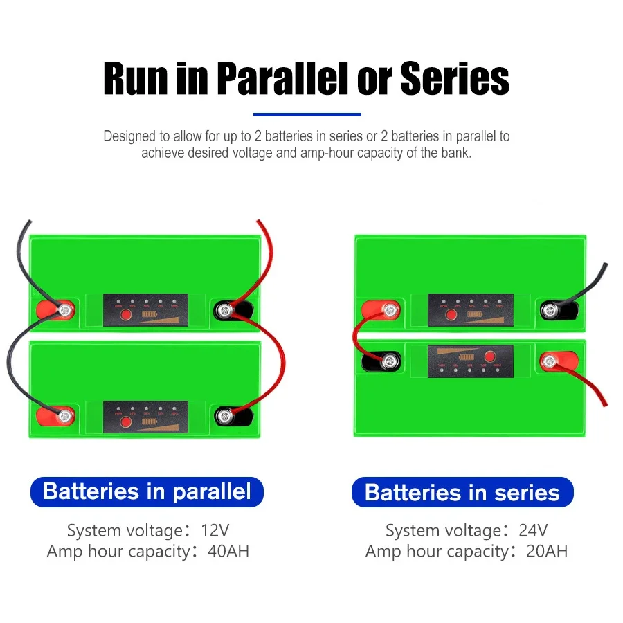 12V 20Ah LiFePO4 Battery With 30A BMS Deep Cycle For Power Wheels Fish Finder Lighting Supply Lithium Battery Power display