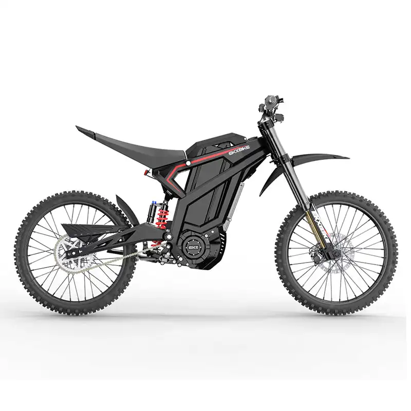 16800W Peak Power Mid‑Drive Electric Dirt Bike EKXBIKE M1, Max Speed 100KM/h Adult Off‑Road Mountain Electric Motorcycle, 72V 50Ah Lithium Battery High Speed Ebike image 5