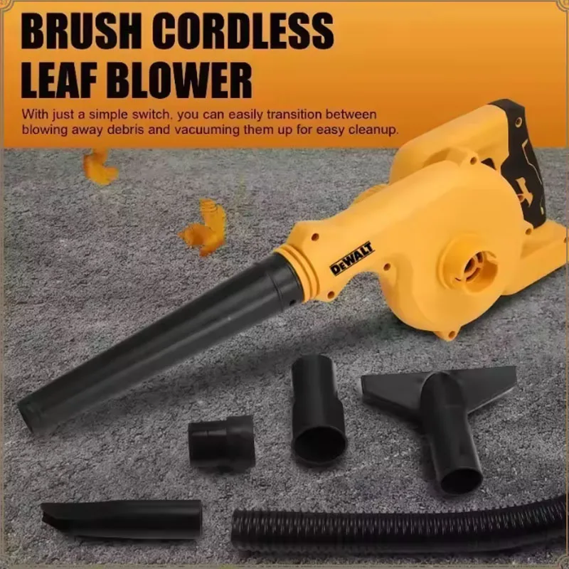 DEWALT 2-in-1 Cordless Air Blower And Vacuum Cleaner Ultra Portable Electric Dust Leaf Blower Computer Cleaning Duster