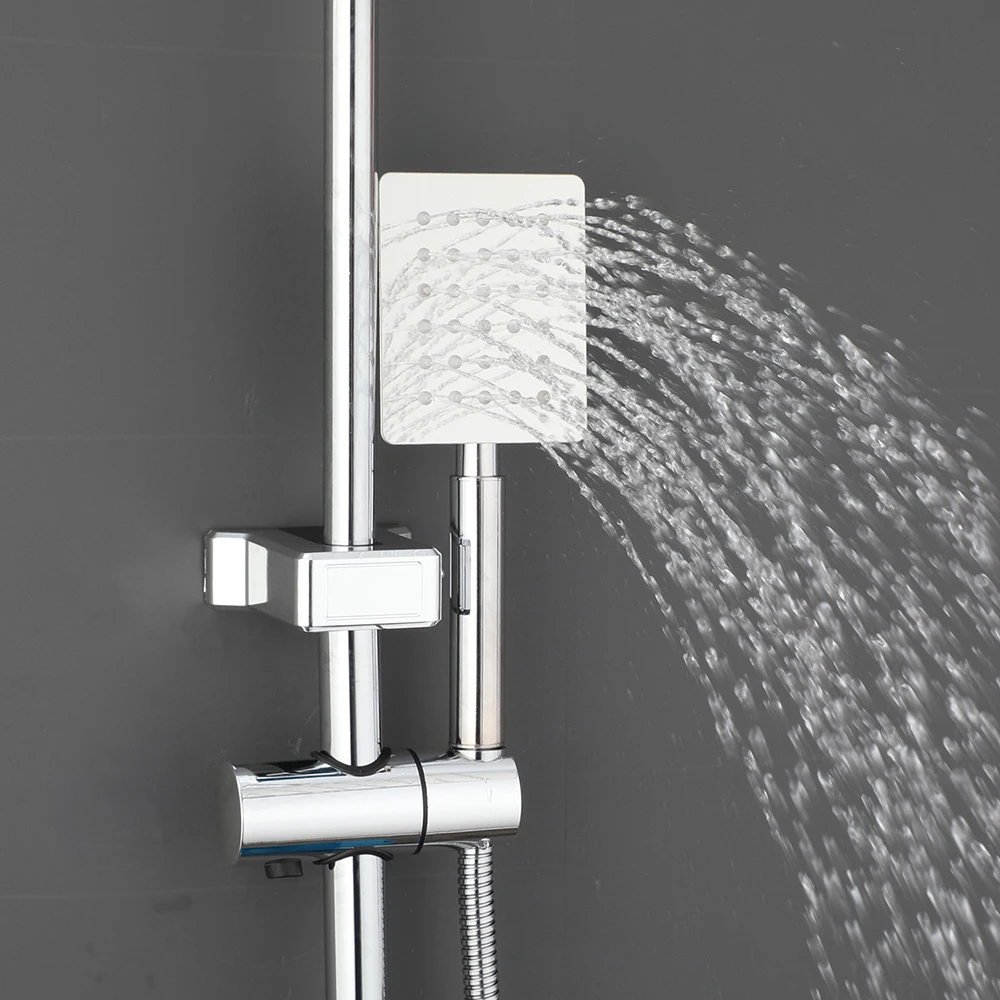 Zestaw prysznicowy kwadratowy  – Faucet recenzja i cena