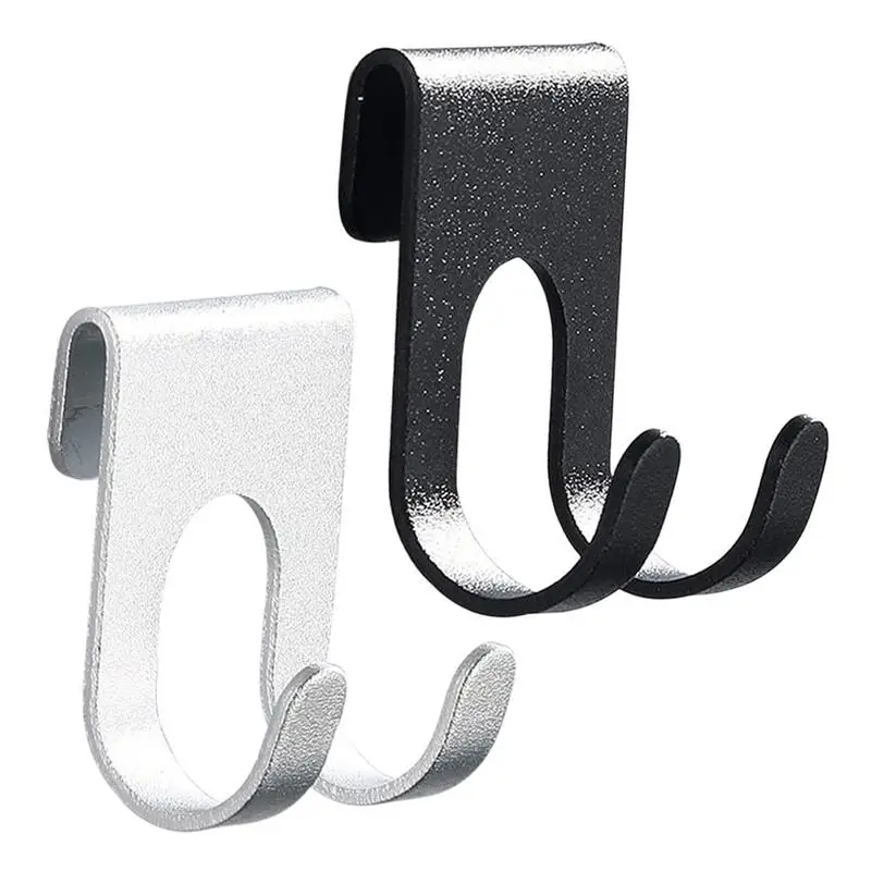 1pc Aluminum Hook Shower Glass Door Hook Free Hole Towel Rack Hanger Key Organizer plug Shaver Holder Rack Hook