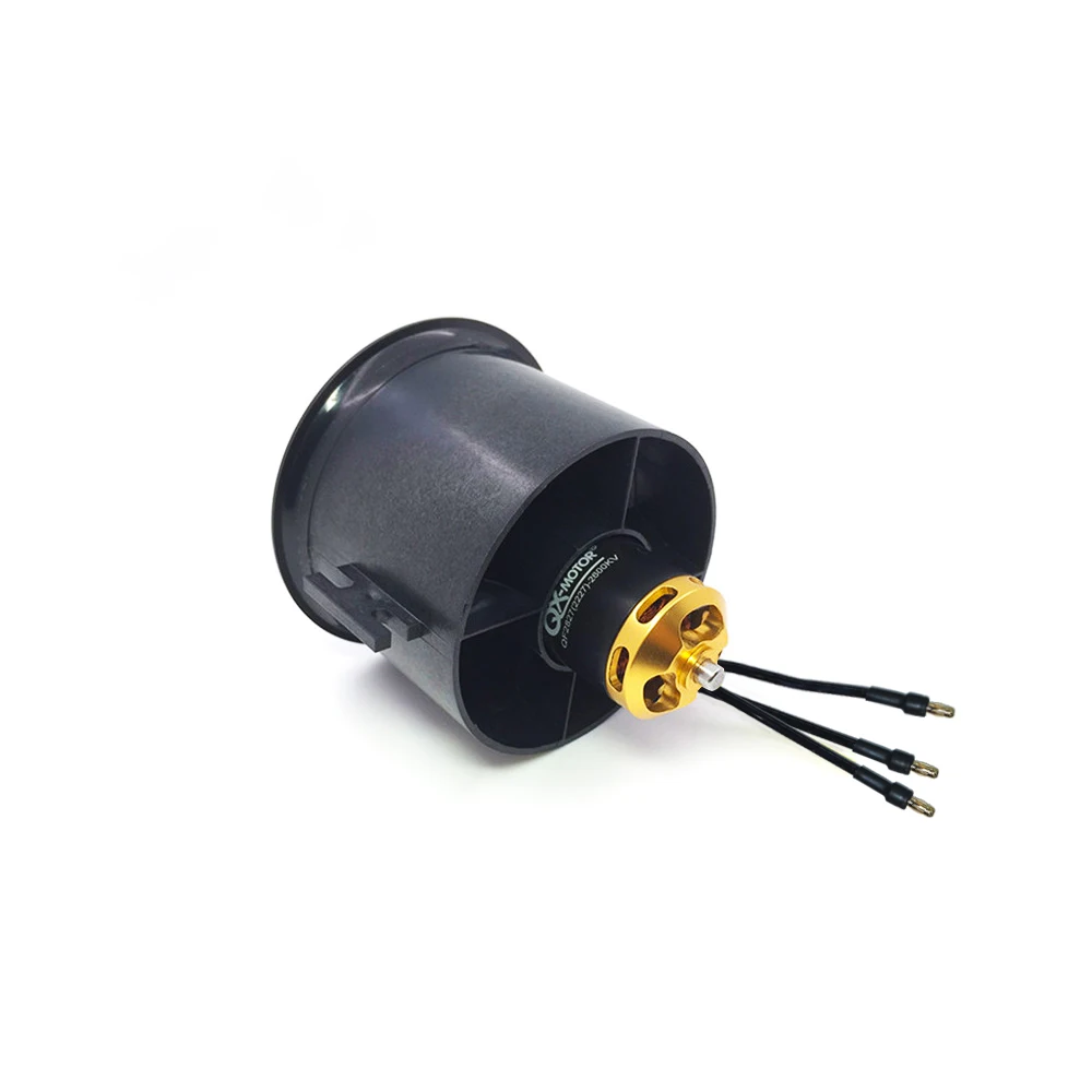 QX-Motor 70mm Electronic Ducted Fan 12 Blades EDF 2827 2600KV 1800kv Brushless Motor For RC Drone Model Parts