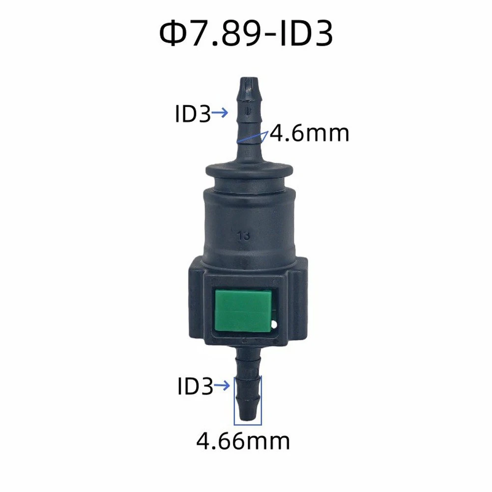 Plastic Fuel Fitting 7.89 mm ID for SAE Fuel Pipes with Quick Connect Feature and Double Retention  Plastic Fuel