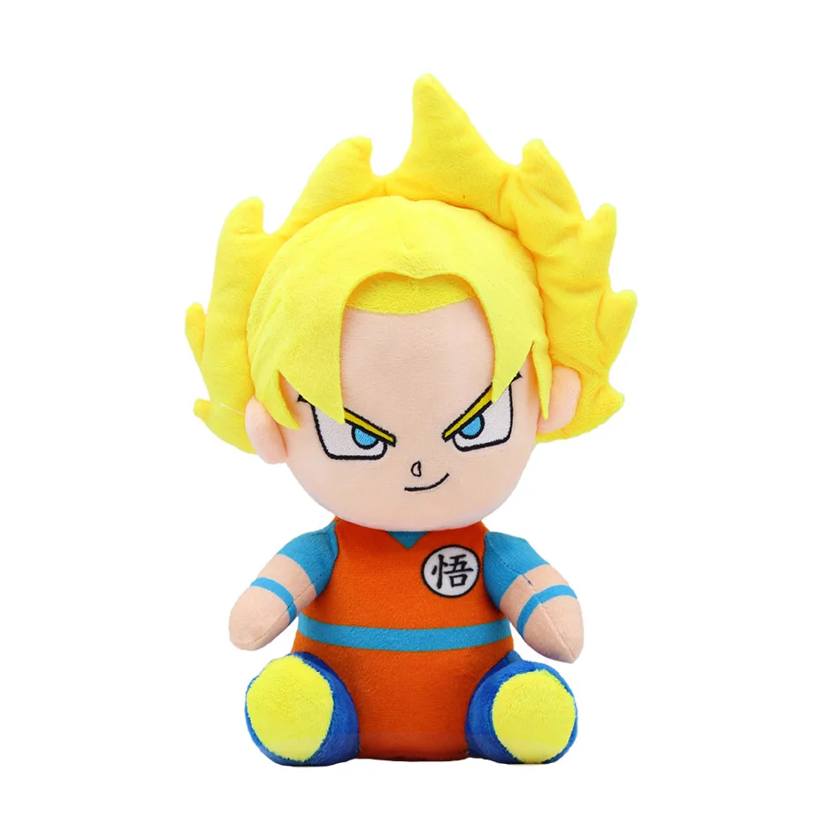 Bandai 20 cm Dragon Ball Japan Anime Plüsch Spielzeug Super Saiyajin Goku Vegeta Picollo Trunks Gohan Cartoon Figur Gefüllte Puppen Kind geschenke 3