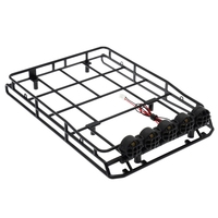 Luggage Carrier Roof Rack with LED Roof Light for MN D90 D99S MN98 MN99S MN-90 1/12 RC Car Upgrade Parts