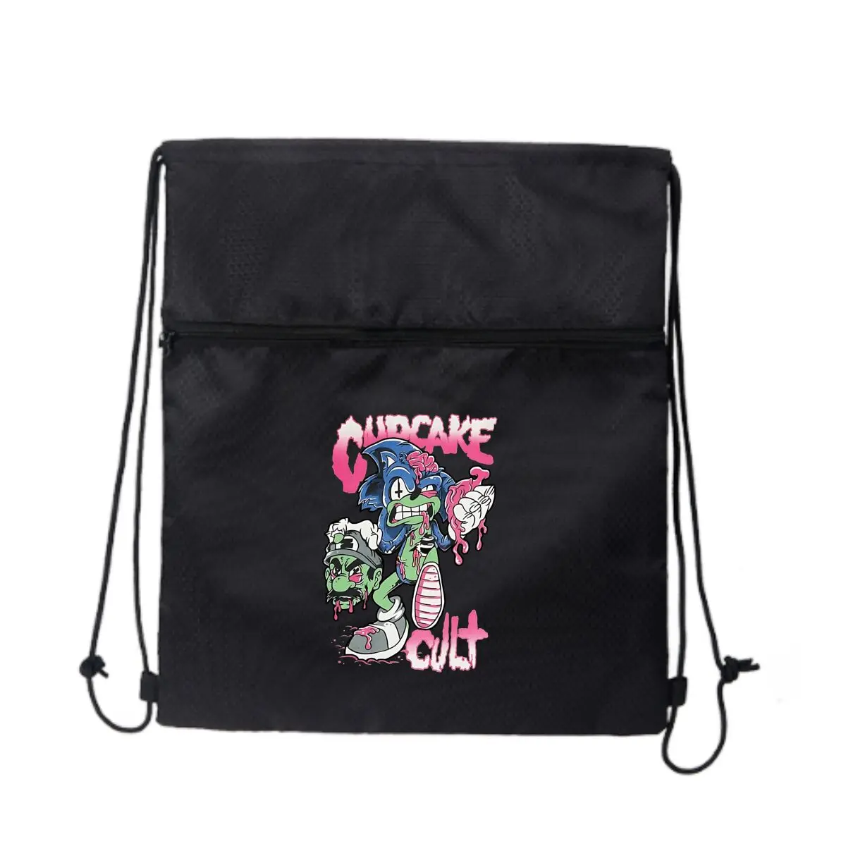 

Cupcake Cult Edgy Графический рюкзак на шнурке Унисекс Школьная спортивная сумка для спортзала