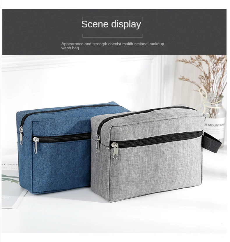 Tragbare Aufbewahrungstaschen für Herren, Kulturbeutel, Rasiersack, Kulturbeutel, Reisetasche, Kosmetiktasche für Damen, Make-up-Tasche, Organizer – Detail 2