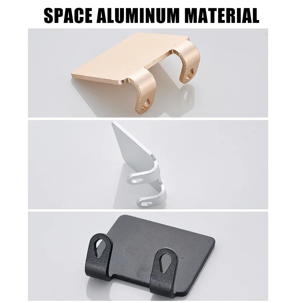 Bathroom Space Aluminum Razor Holder Storage Hook Wall Men Shaving Shaver Shelf Punch Free Razor Rack Accessories Organization image 3