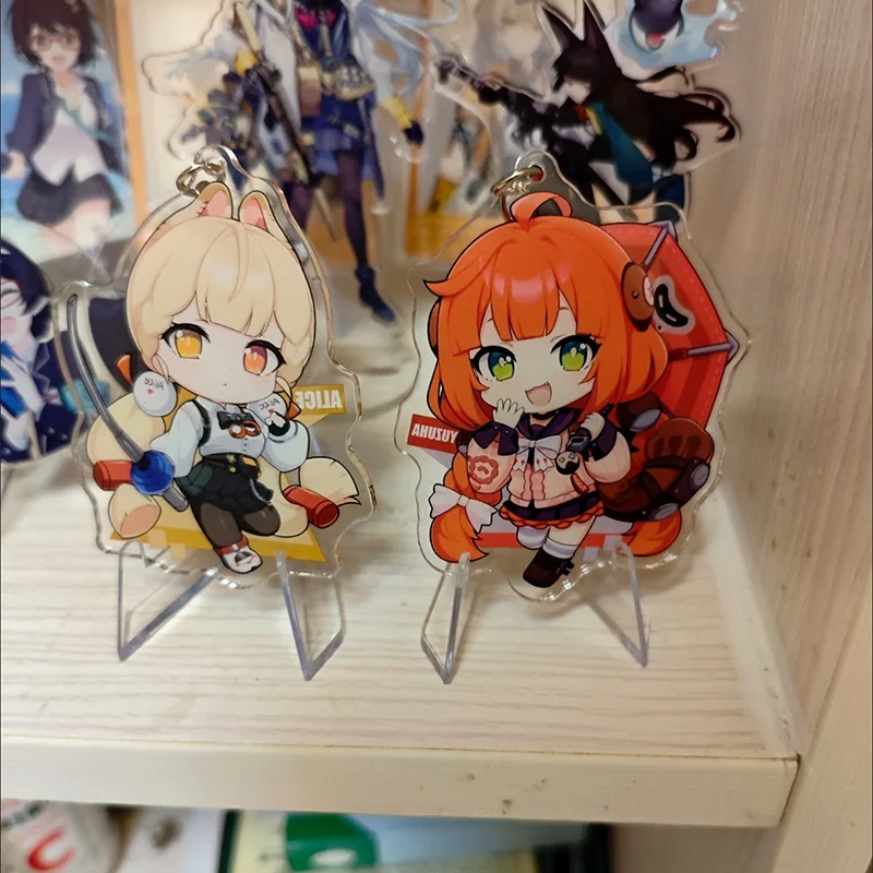 سلسلة مفاتيح أكريليك لشخصيات لعبة Zenless Zone Zero: إيلين، جو، يي شونغوانغ، أوكينامي يوزوها، أليس، ثيمفيلد، ستاند سبوك شاك