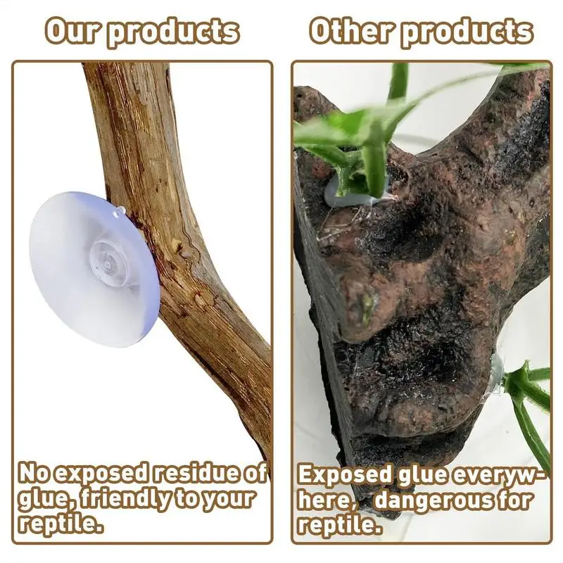 Reptile Branch Unique Terrarium Branches Climbing Accessories Natural Snake Tank Decor Reptile Decor Habitat Decorations