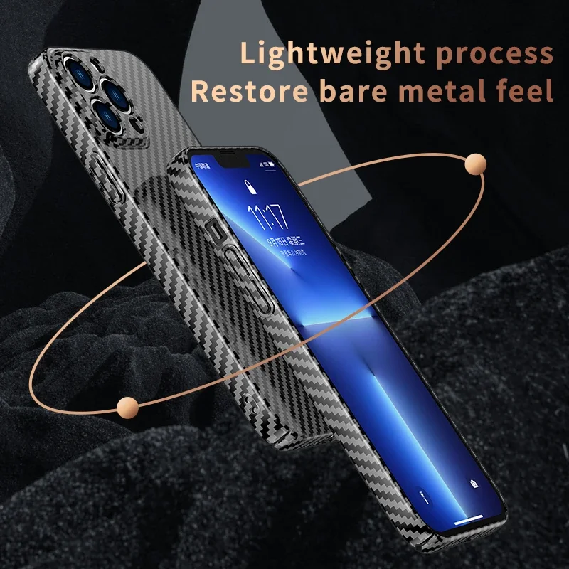 Carbon Fiber Texture For Magsafe Magnetic Wireless Charge Case For iPhone 14 13 12 11 Pro Max Plus Ultra Thin Hard PC Cover Coqa