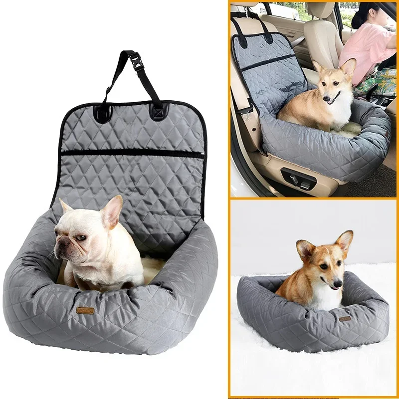 

2 in 1 Pet Dog Carrier Folding Pet Car Seat Pad Safe Carry House Puppy Bag Car Travel Accessories Waterproof Dog Seat Bag Basket