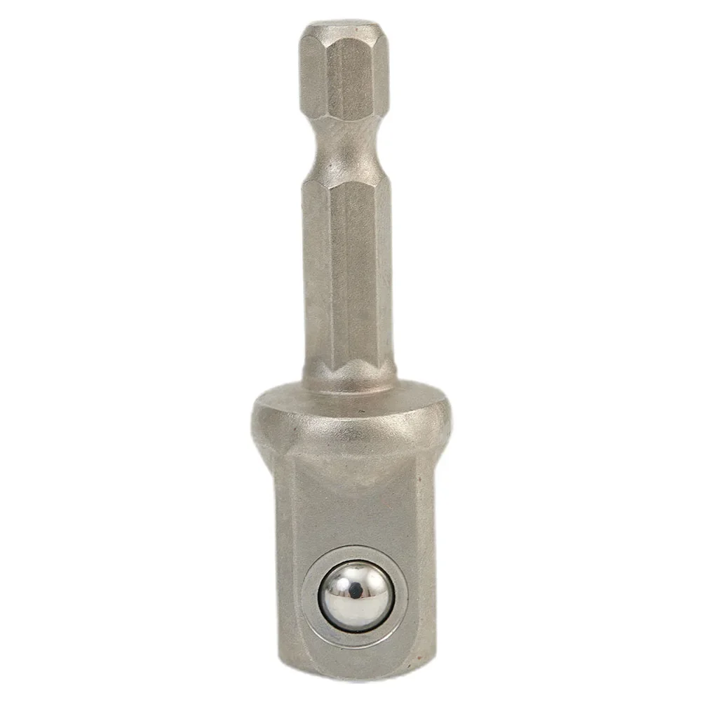 Adaptador de broca de enchufe, barra de extensión de enchufe, vástago hexagonal, Herramientas Eléctricas plateadas de 1/2 pulgadas (12,7mm), novedad