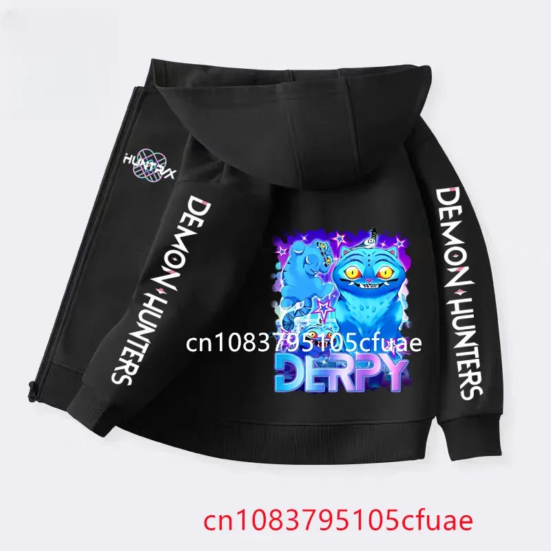 

Kpop Demon Hunters Hoodie Children Clothes Kid Girl Boy Sweatshirt Zipper Hoody Baby Casual Top Hots Funny Zip Up Sweatshirts