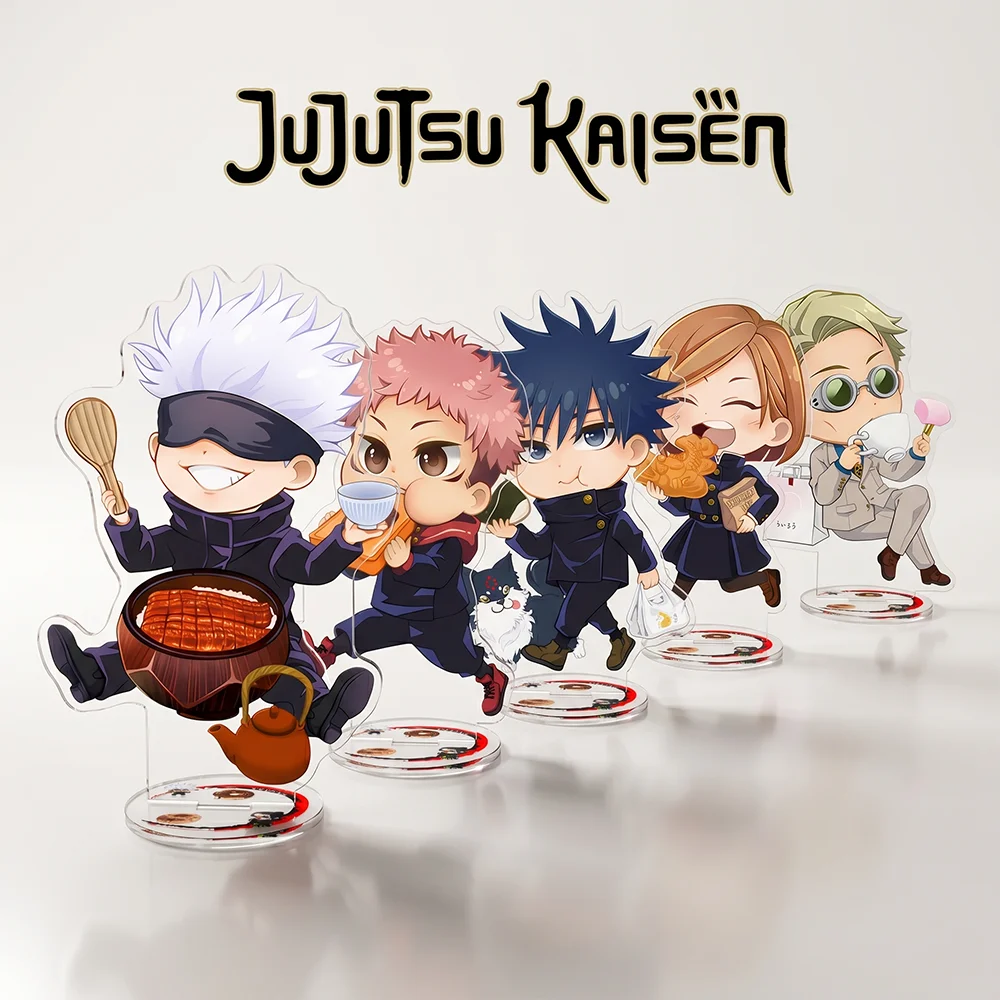 

Jujutsu Kaisen Q version Yuji Itadori Satoru Gojo 10CM Double-sided HD Cute Anime Acrylic Stand keychain Cosplay Desk Decor gift