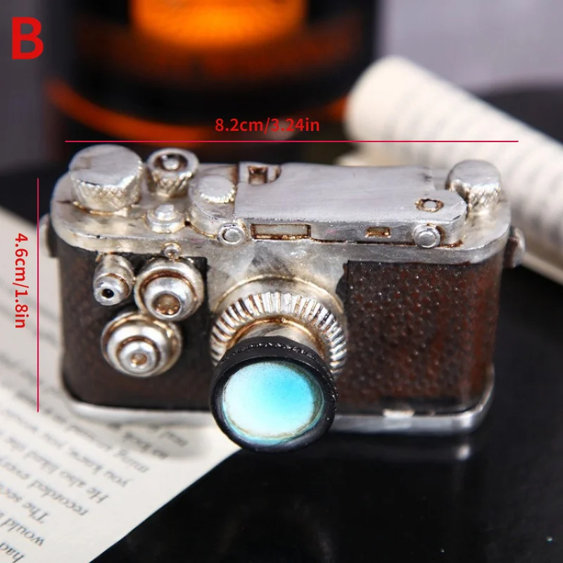 1Pc Retro Nostalgic Resin Crafts Home Decoration Mini Ornaments Photography Props Cameras Pianos and Phonographs