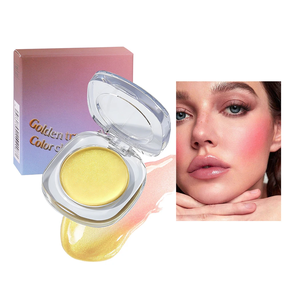 Private Label Blush Cream Custom Logo Natural Smudge-Proof Velvet Creamy Contour Blusher Lip Balm Eyeshadow Moothly Makeup Vegan