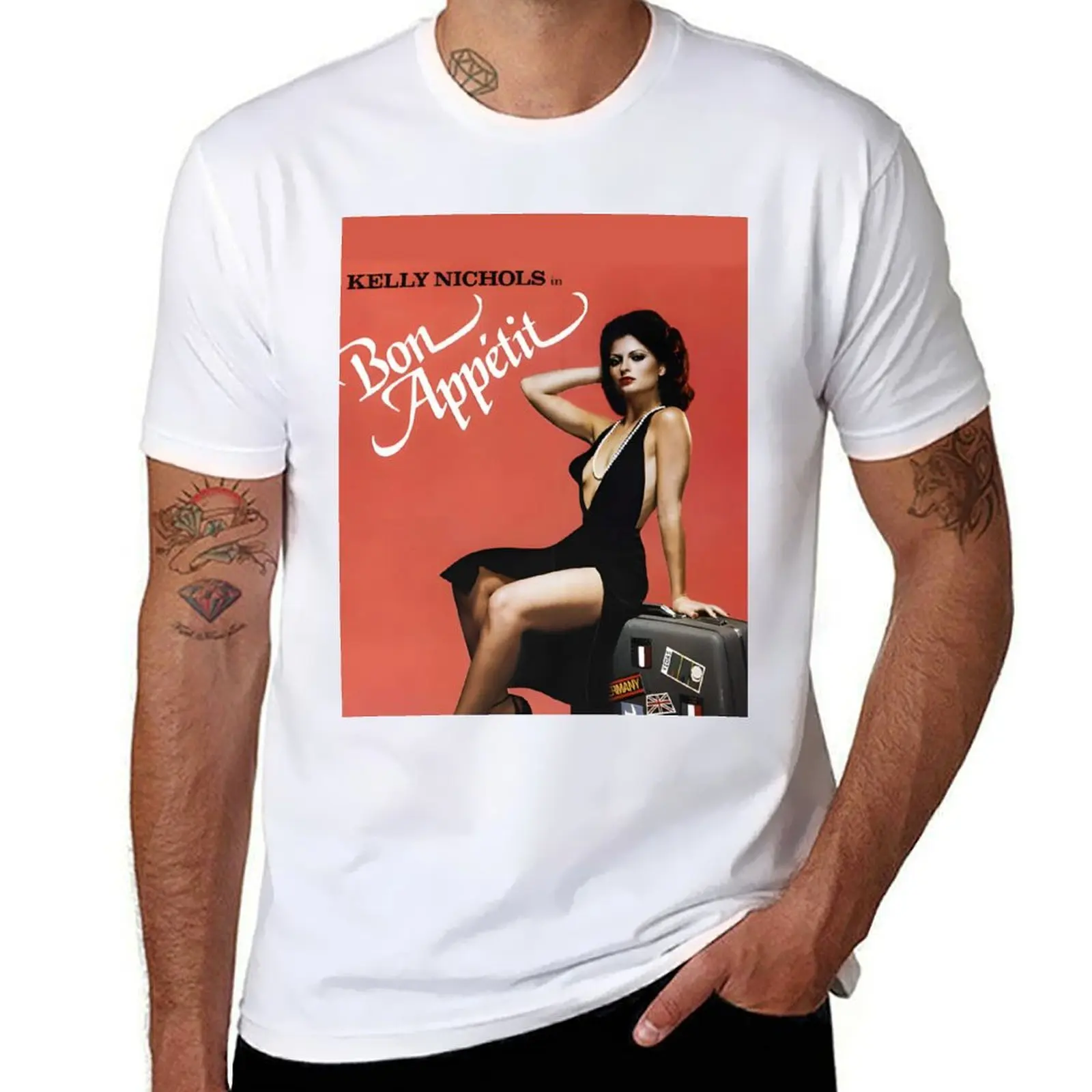 

1980 BON APPETIT VINTAGE ADULT FILM MOVIE T-Shirt t shirts for man slim fit t shirts with prints T-Shirt