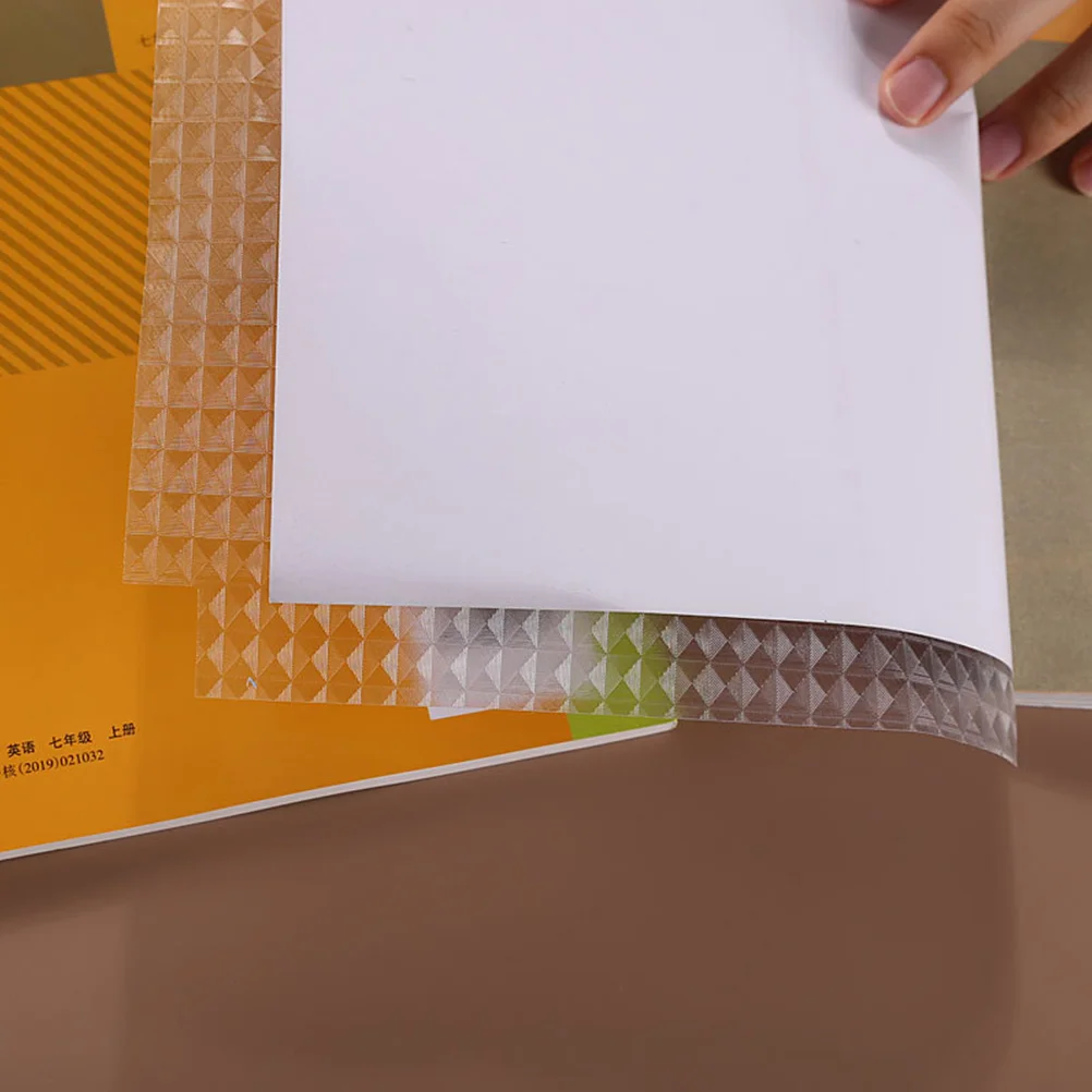 16 Pcs Note Book Self-adhesive Waterproof Cover Transparent Frosted Covers Textbook Plastic Films for Paperbacks Student