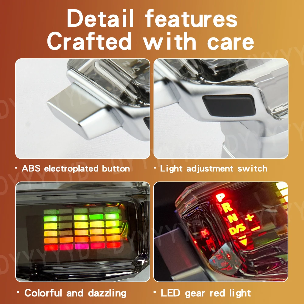 For Skoda Octavia Superb Yeti DSG Gear Shift Knob LED Crystal Shift Handball Gear Lever Car Parts Gear Shift Head Car Accessorie 5