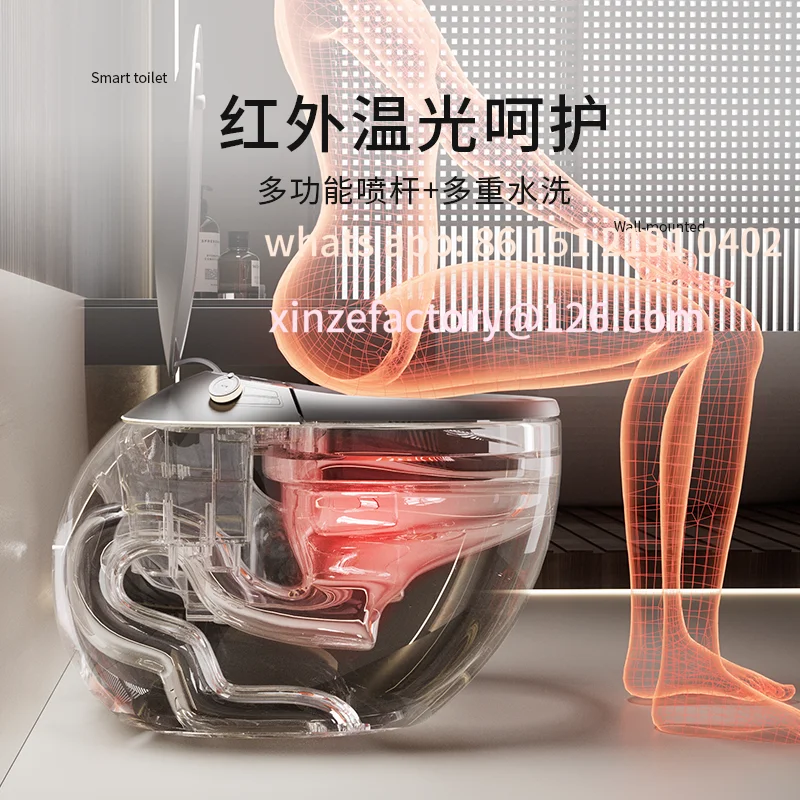 Immagine 5: L'WC intelligente K5 personalizzabile non ha un limite di pressione dell'acqua e l'WC integrato per uso domestico ha un'aromaterapia integrata.