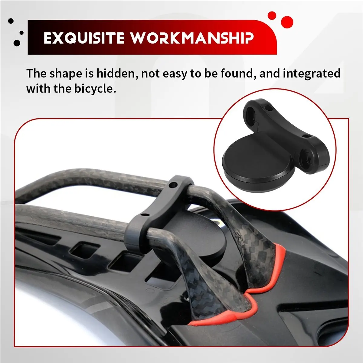 【NEW B63C】 Suitable for Bicycle Seat Bow Seat Saddle Seat Bracket Fixed Seat Hidden Positioning Anti-Lost GPS Fixed Sticker