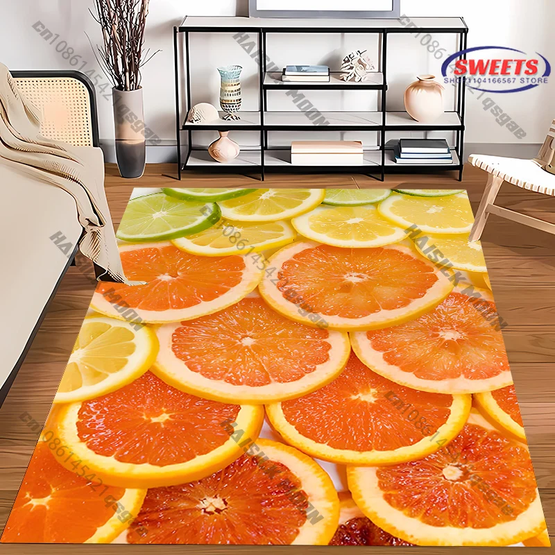 Free shipping! Colorful Fruit-Inspired rugs for Living Spaces carpet for home sofa bedroom, gift mats