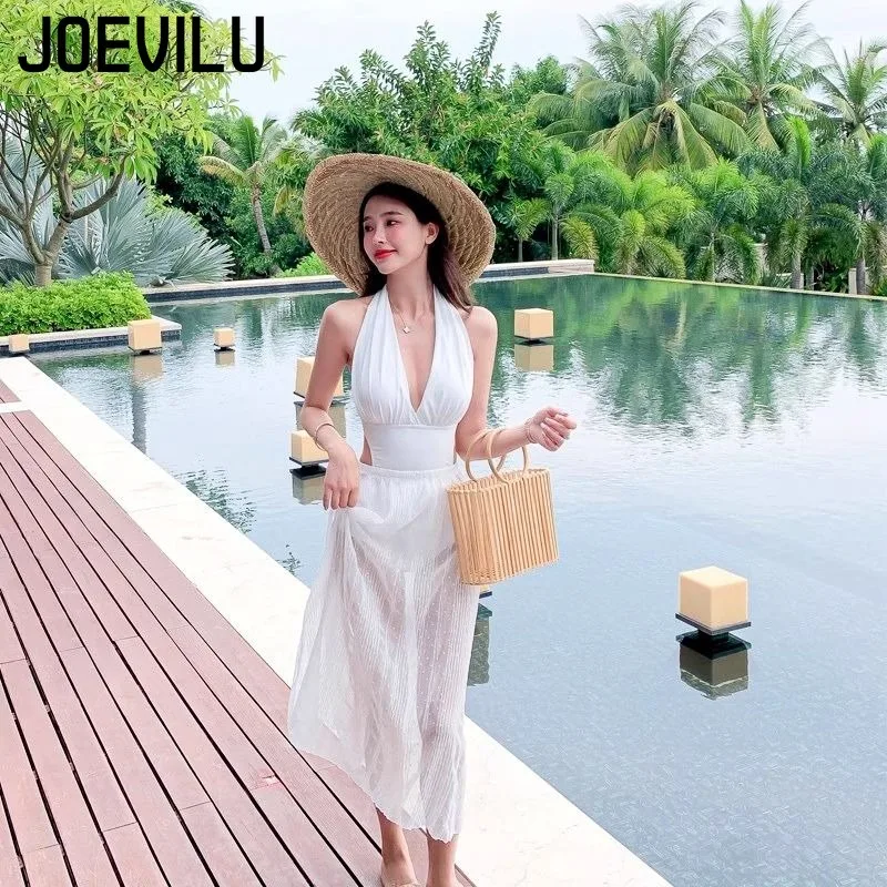 Traje de baño negro Sexy para mujer, traje de baño Sexy de pura luxúria para adultos, nuevo traje de baño de una pieza con cubierta ligeramente gorda, carne para personas mayores, sensación de playa