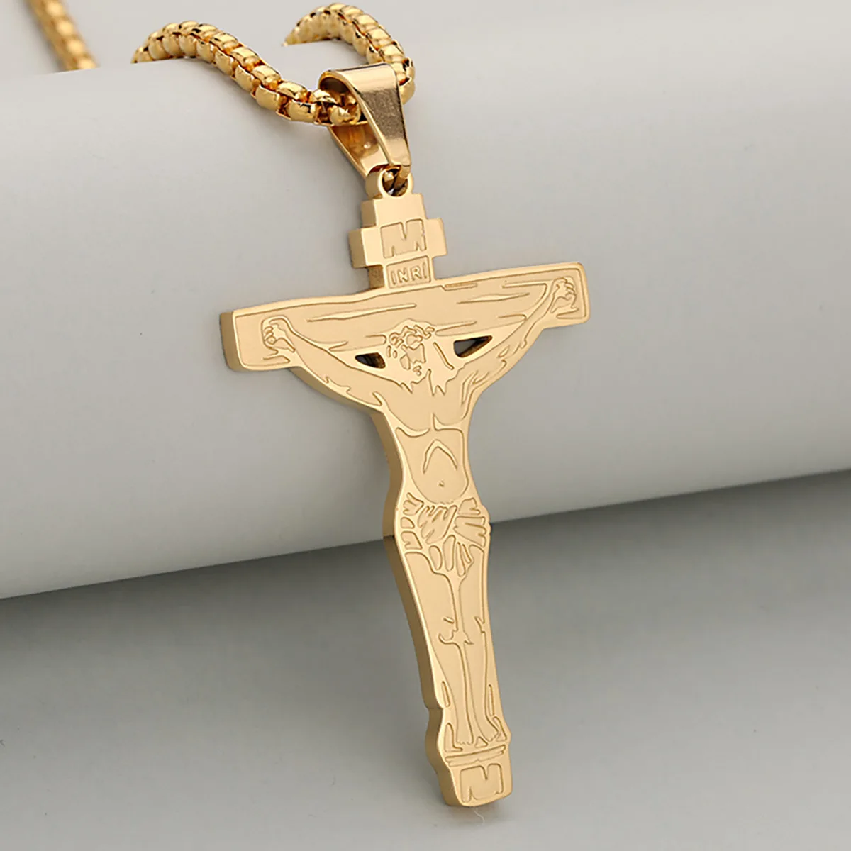 

Tough Texture Domineering Fashion Trend Stainless Steel Pendant Necklace For Men And Women, Simple and All-Match