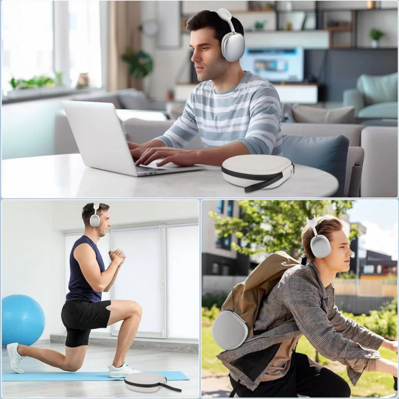 حقيبة سفر محمولة لأجهزة Apple AirPods Max تدعم وضع النوم وحقيبة تخزين منظمة صلبة لأجهزة AirPods #6