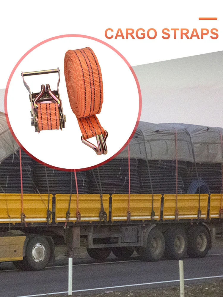 Claw Lorry Lashing Handy Straps 3/6/8/10 Meter Cargo Rope Tightener Thickened Load Winch Towing Rope Binding Strapping Tensioner