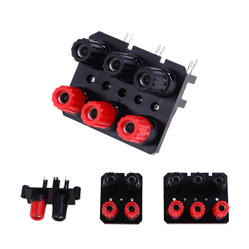 1pc 2 4 6 Positions Bend Pin External Audio Jack Speaker Amplifier Banana Plug 4mm Socket Connector Screw Post Terminal Block