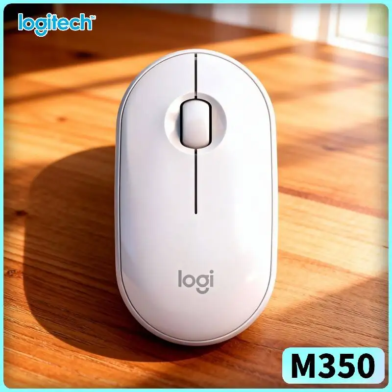Logitech M350 Silent Pebble Mouse - 90% Less Noise, Dual Connectivity, 18-Month Battery, 10m Range, Eco-Friendly Buy