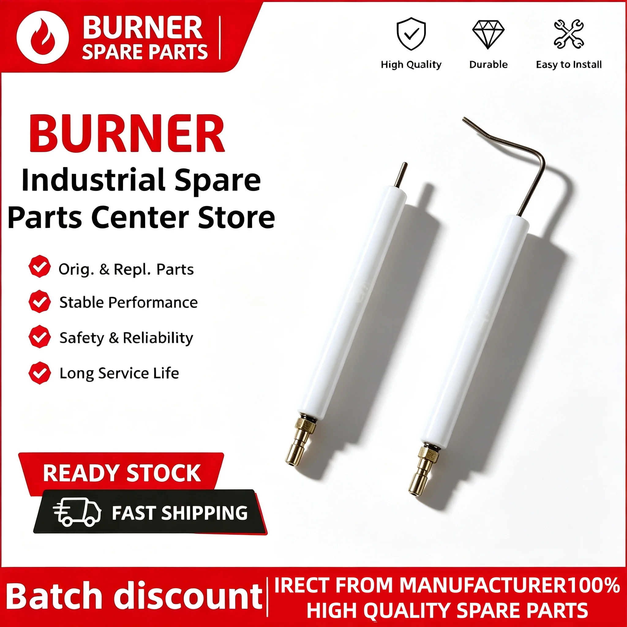 BT20GF Ignition Rod Ion Probe For Gas Burner Replacement Spare Parts