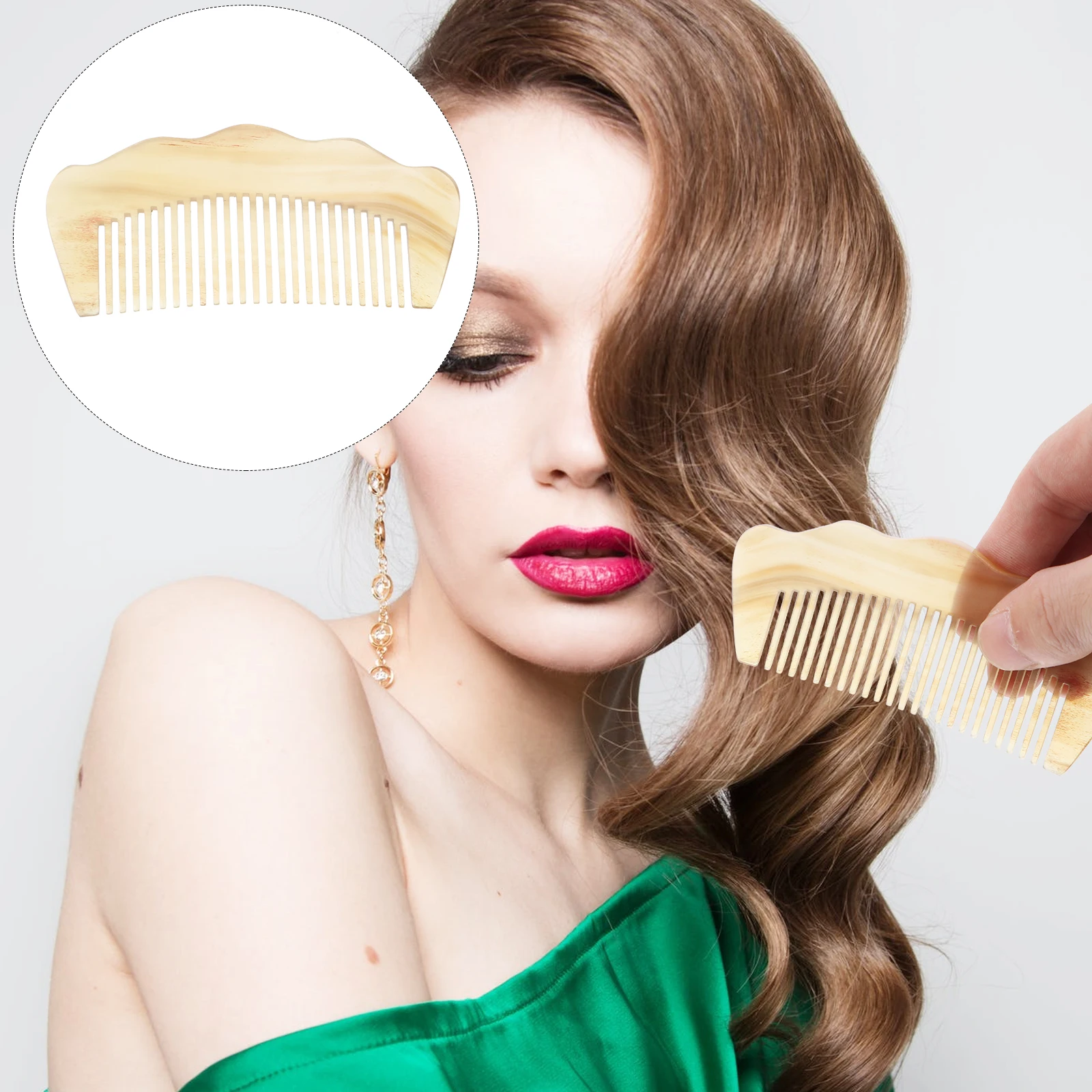 

Расческа для выпрямления волос, разглаживающая укладка, массажная расческа для тонких зубов для всех типов волос, антистатическая, практичная, ручная работа, парикмахерская