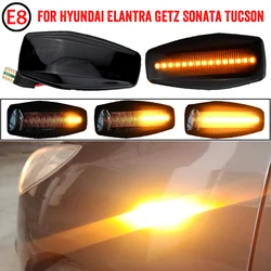 2pieces Dynamic LED Fender Light Side Marker For Hyundai I10 Trajet Sonata Elantra Getz XG Tucson Terracan Coupe Matrix