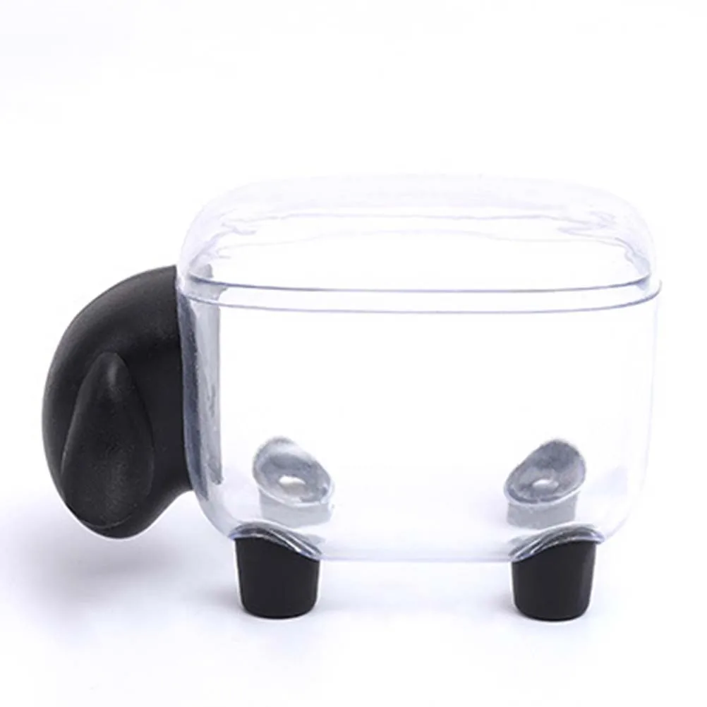 

Creative Toothpick Holder Container Black Plastic Storage Box Cute Animal Shape High Quality Home Kitchen Bar