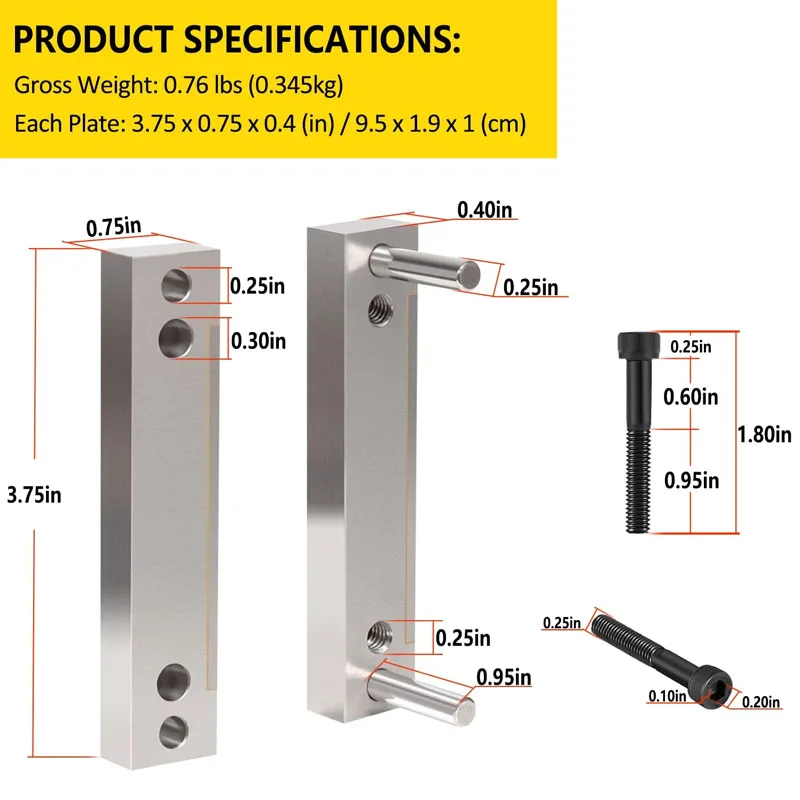 Hardened File Guide with Carbide Surface for Knife Making Knife Maker Tool, Fits Blade Width up to 2 Inch