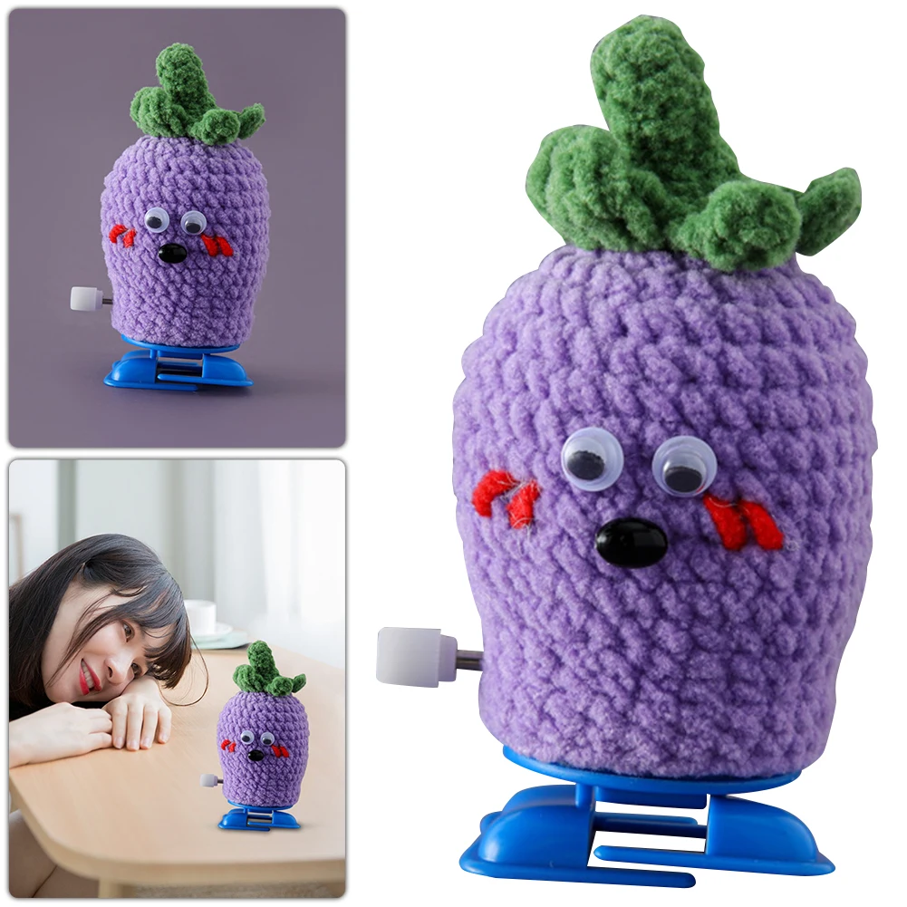 Walking Cute Fruits 8cm Whimsical Action Fruit Creative Hand-Crocheted Vegetable Dolls Gifts for Friends Family