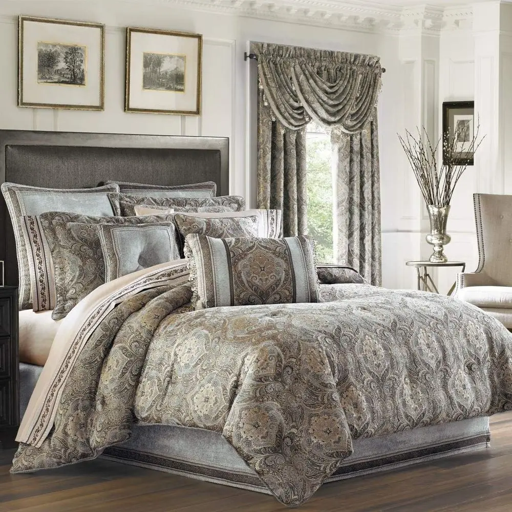 

Cal King Comforter Set - 4 Piece Ensemble, 110W x 96L