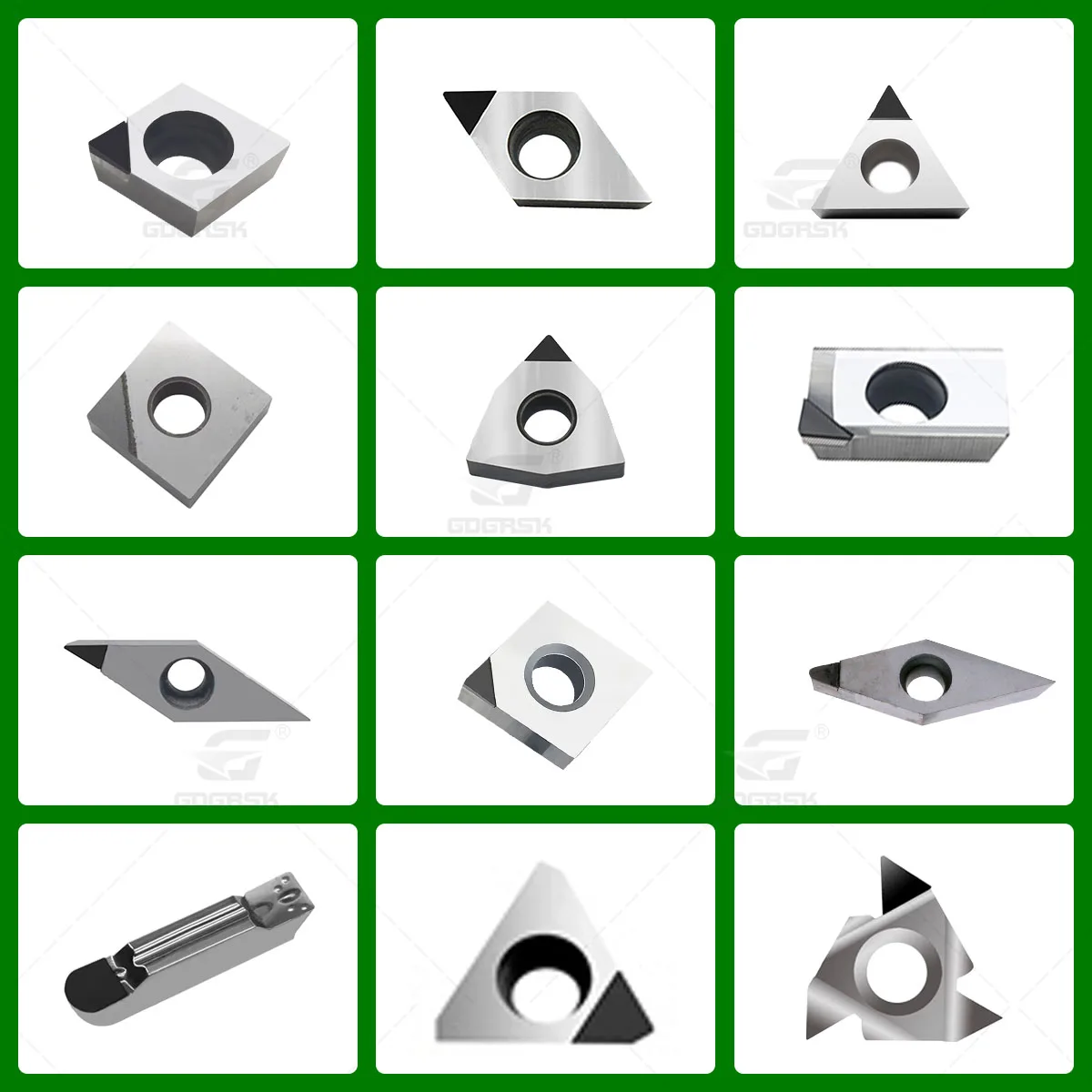 CBN Cubic Boron Nitride Blades CCGT DCGT TCGT SCGT VBGT VCGT TBGT Diamond Inserts CNC Gemstone Turning Tools For Quenching Steel