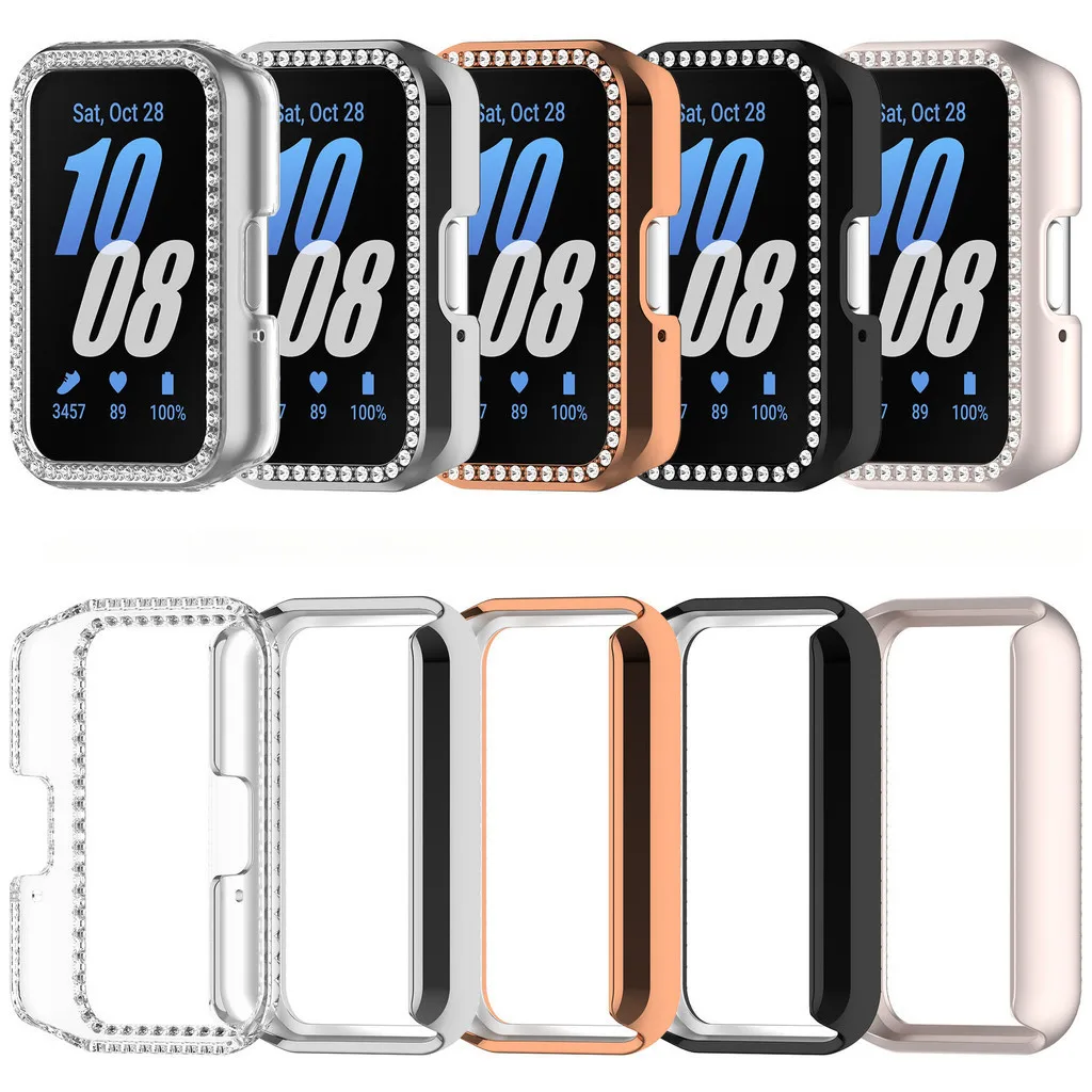 Diamond Protective Case for Samsung Galaxy Fit 3 Hollow Cover Protector PC Shell for Galaxy Fit3 Fashionable Accessories