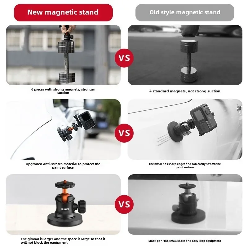 Untuk penyedot magnet Neodymium Cup logam kuat magnet Mount untuk Insta360 kamera aksi aksesoris