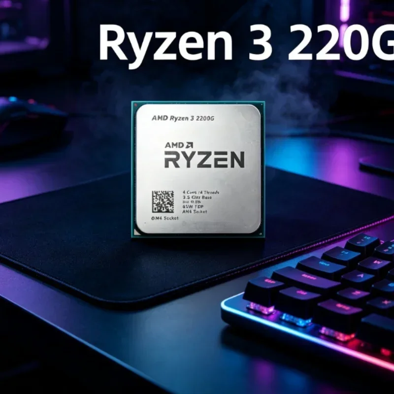 Processeur de bureau AMD R3 2200G, mise à niveau de PC ancien, APU Radeon Vega 8 Graphics, 4 cœurs, 4 threads, 3,5 GHz, socket AM4, 65 W